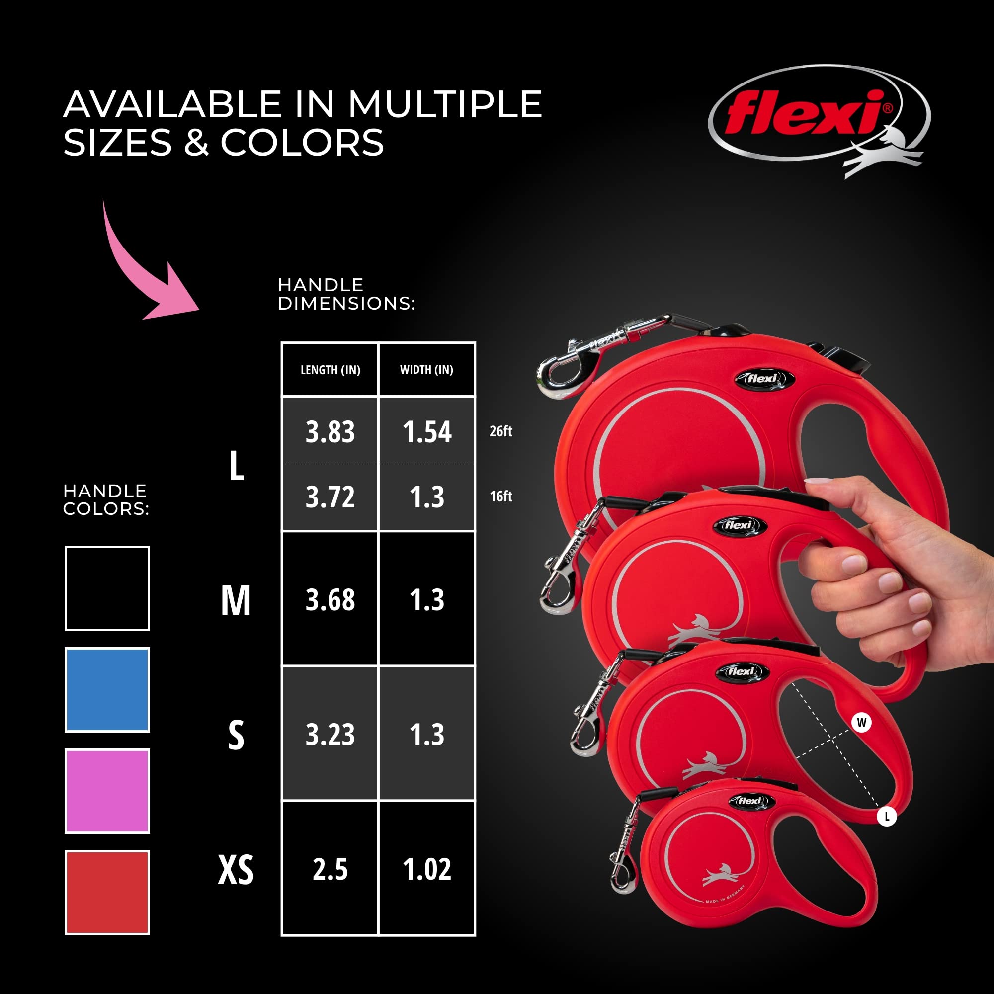 Flexi New Classic: diseño ergonómico para paseos cómodos