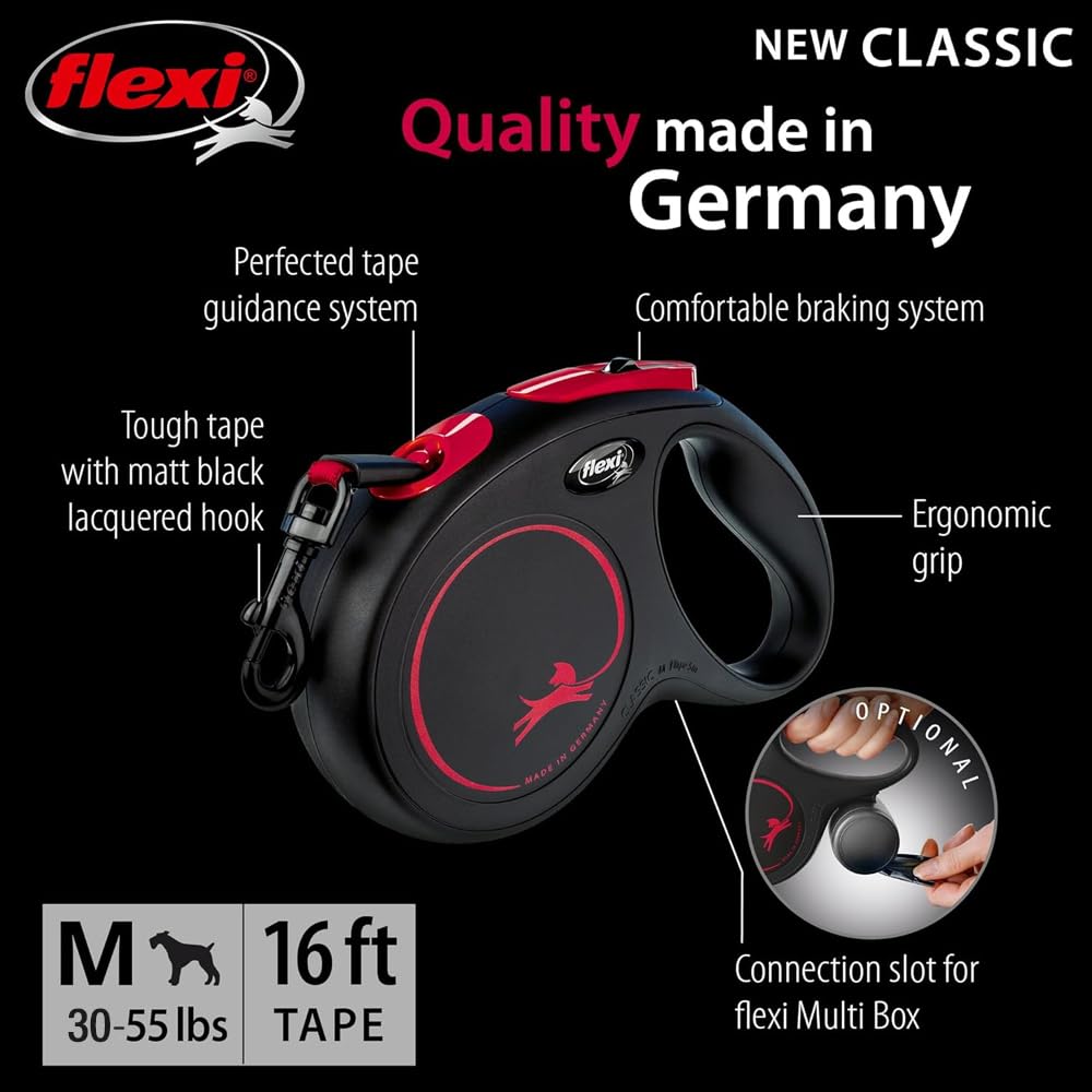 FLEXI ergonomic-handle ensures a comfortable grip on longer park walks