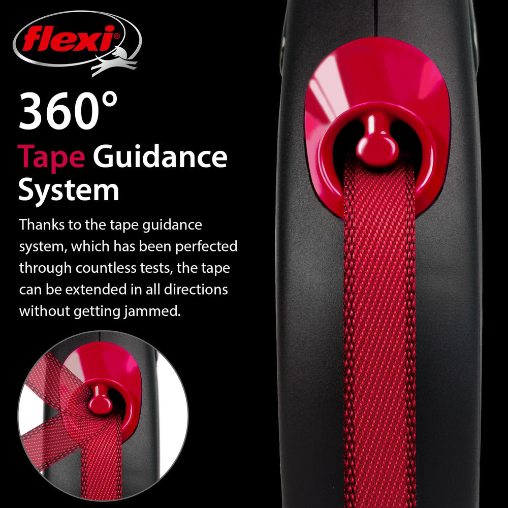 FLEXI tangle-free-tape technology prevents tangling while your dog explores