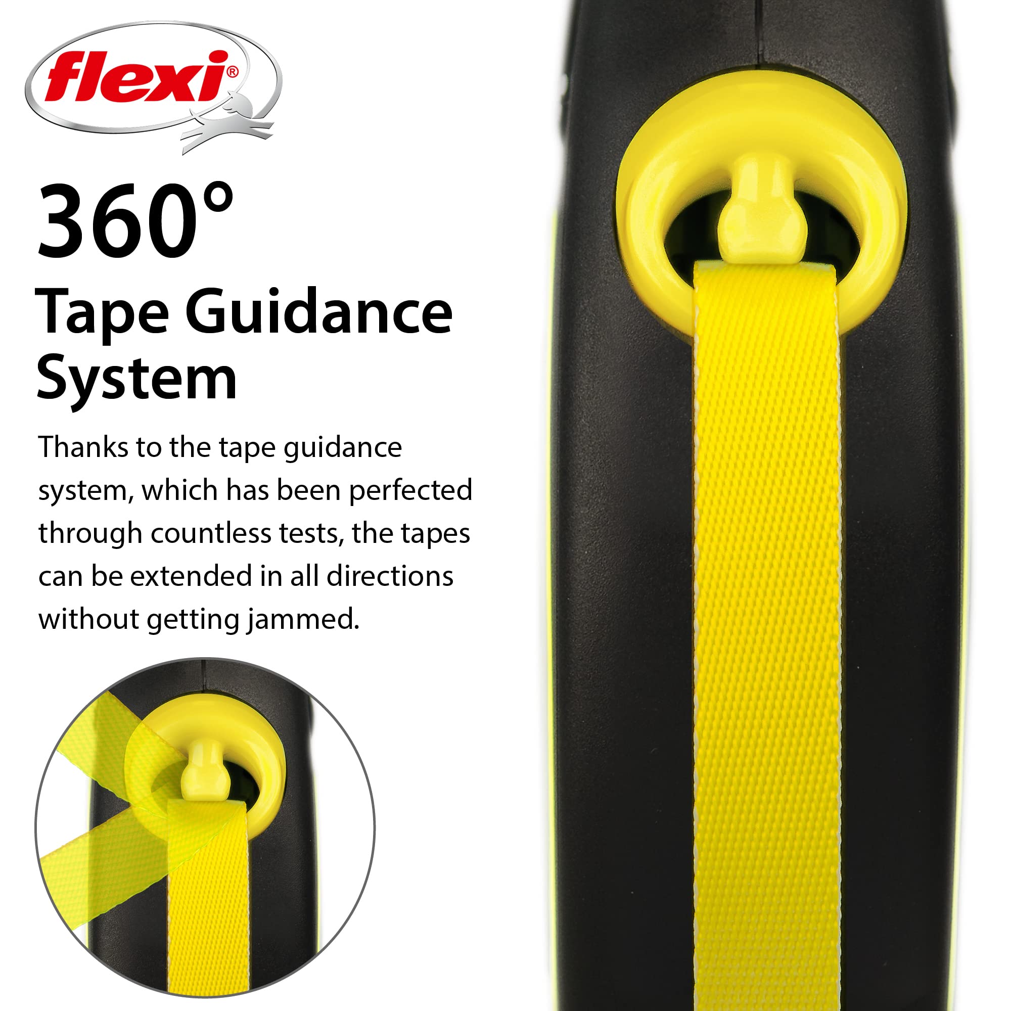 flexi tangle-free-design ensures clean retracting action