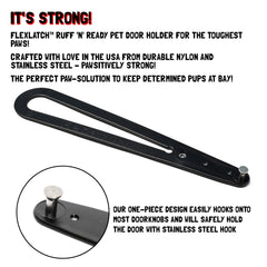 FlexLatch black-color model blends discreetly with doors.