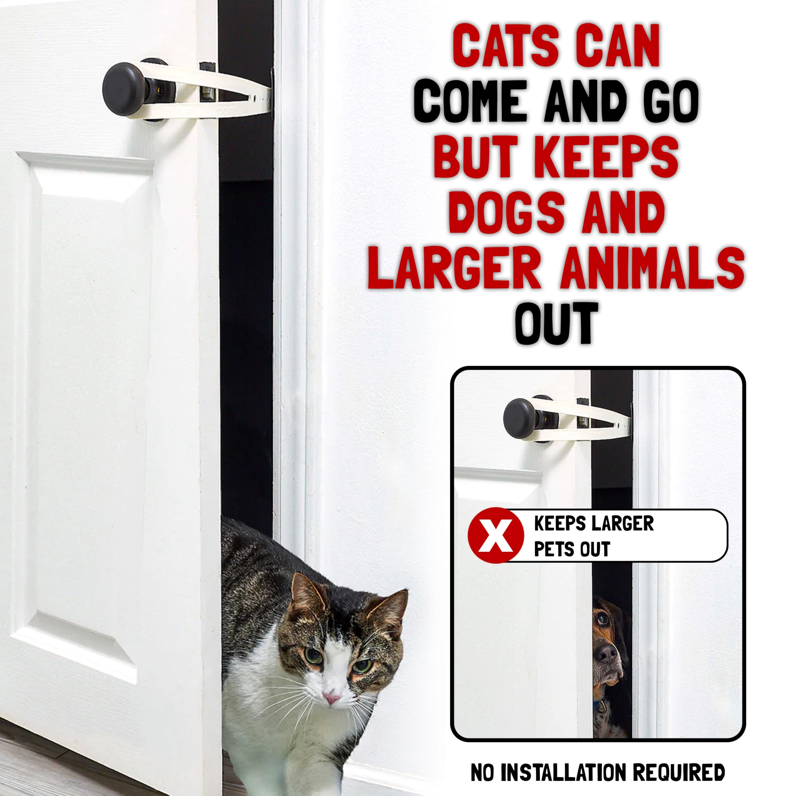 FlexLatch extra-large fit suits bigger doors while staying simple.