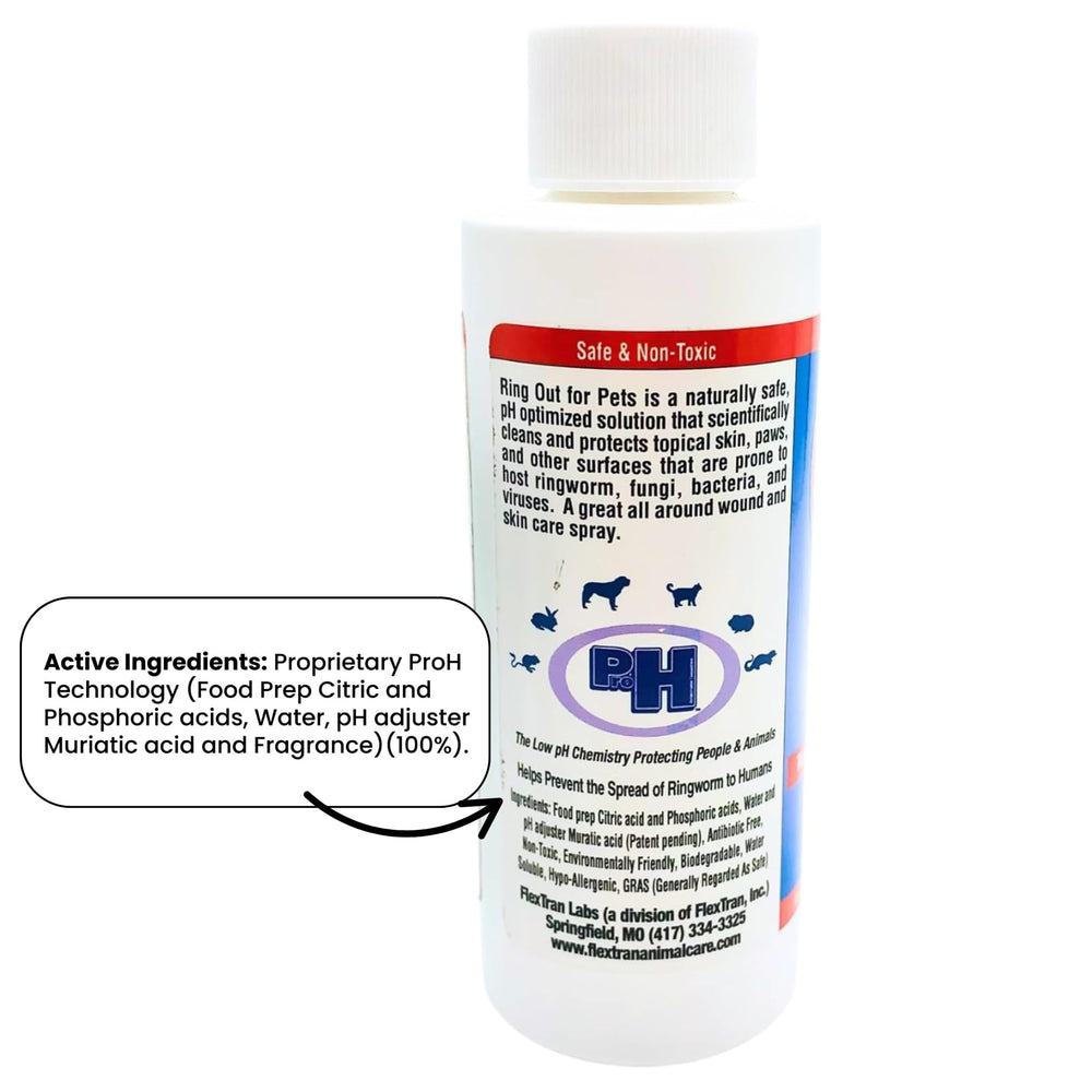FlexTran Ring Out for Pets in home care setting for multiple pets.