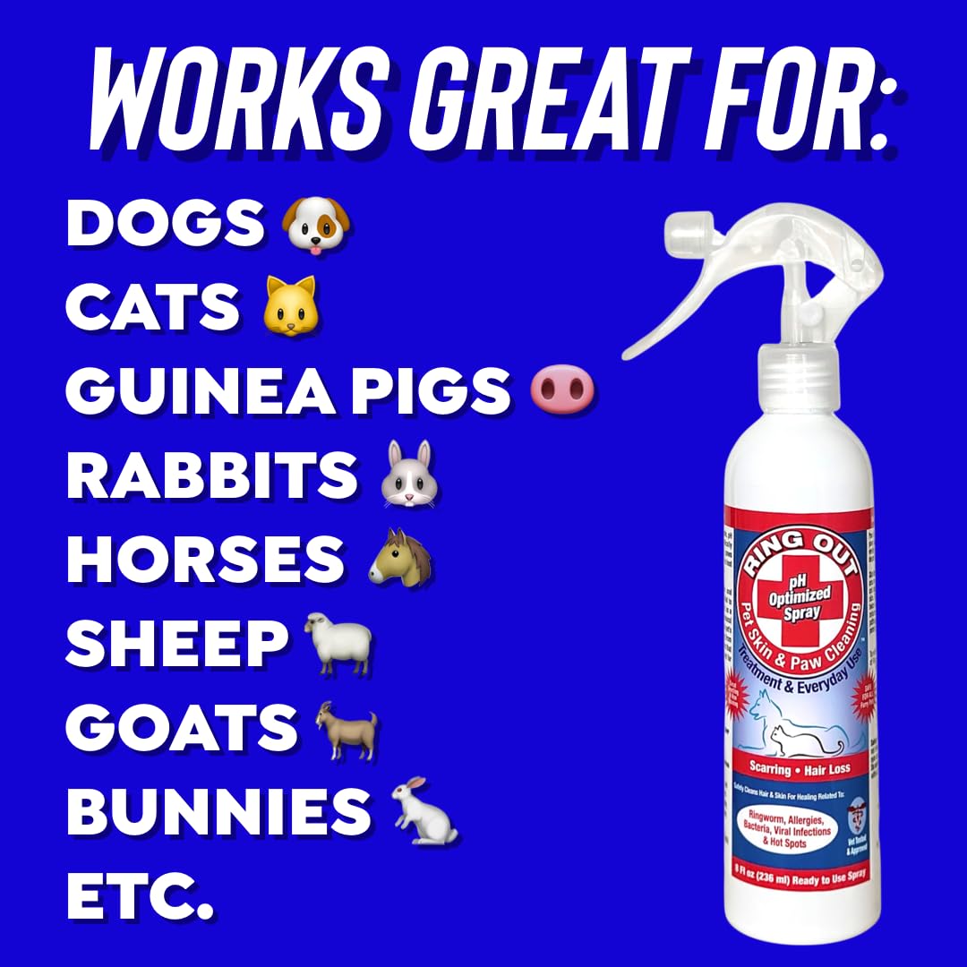 FlexTran Ring Out for Pets spray protecting surfaces from pathogens.
