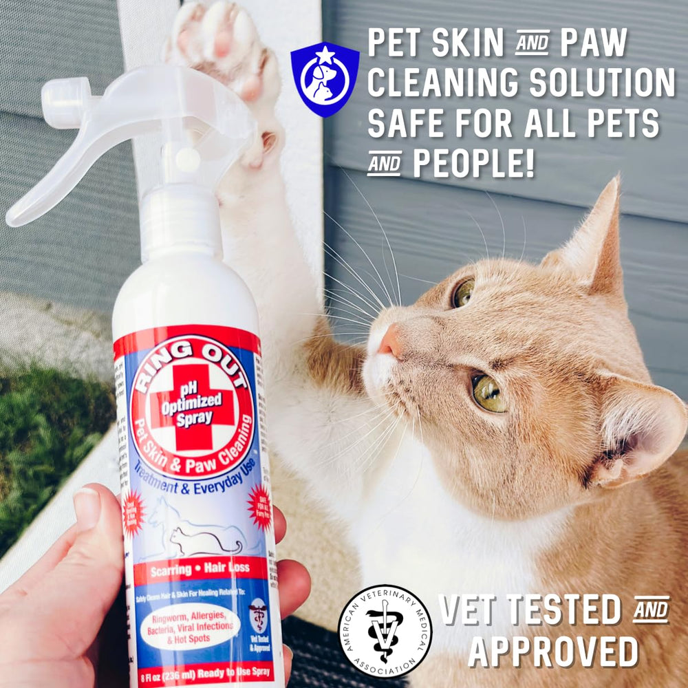 FlexTran Ring Out protects surfaces from ringworm and germs when used between baths