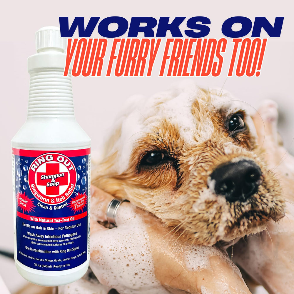 FlexTran Ring Out Shampoo multi-animal use for dogs, cats, and livestock.