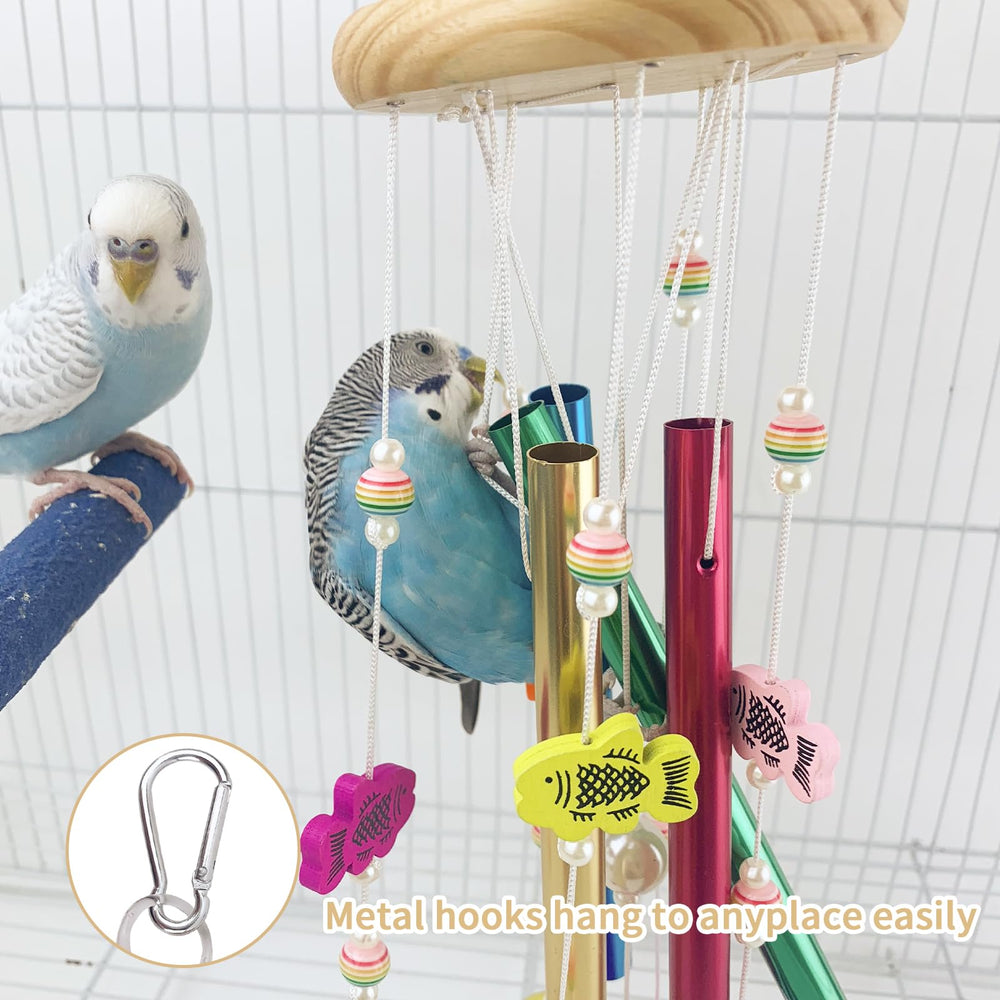 FlidRunest bird interacting with the toy during playtime for engagement.
