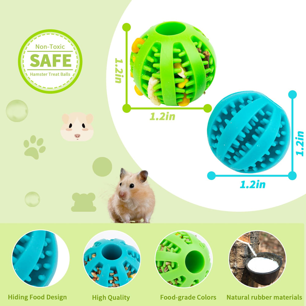 FlidRunest hamster-chewing-toy soft rubber aids chewing and dental care