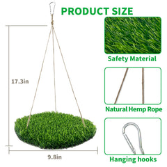 FlidRunest-seagrass-resting-mat offers a cozy resting spot for small birds.