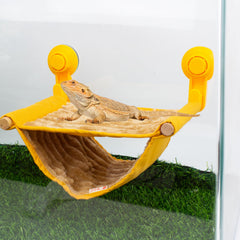 FlidRunest soft-flannel hammock provides cozy, comfortable retreats for reptiles