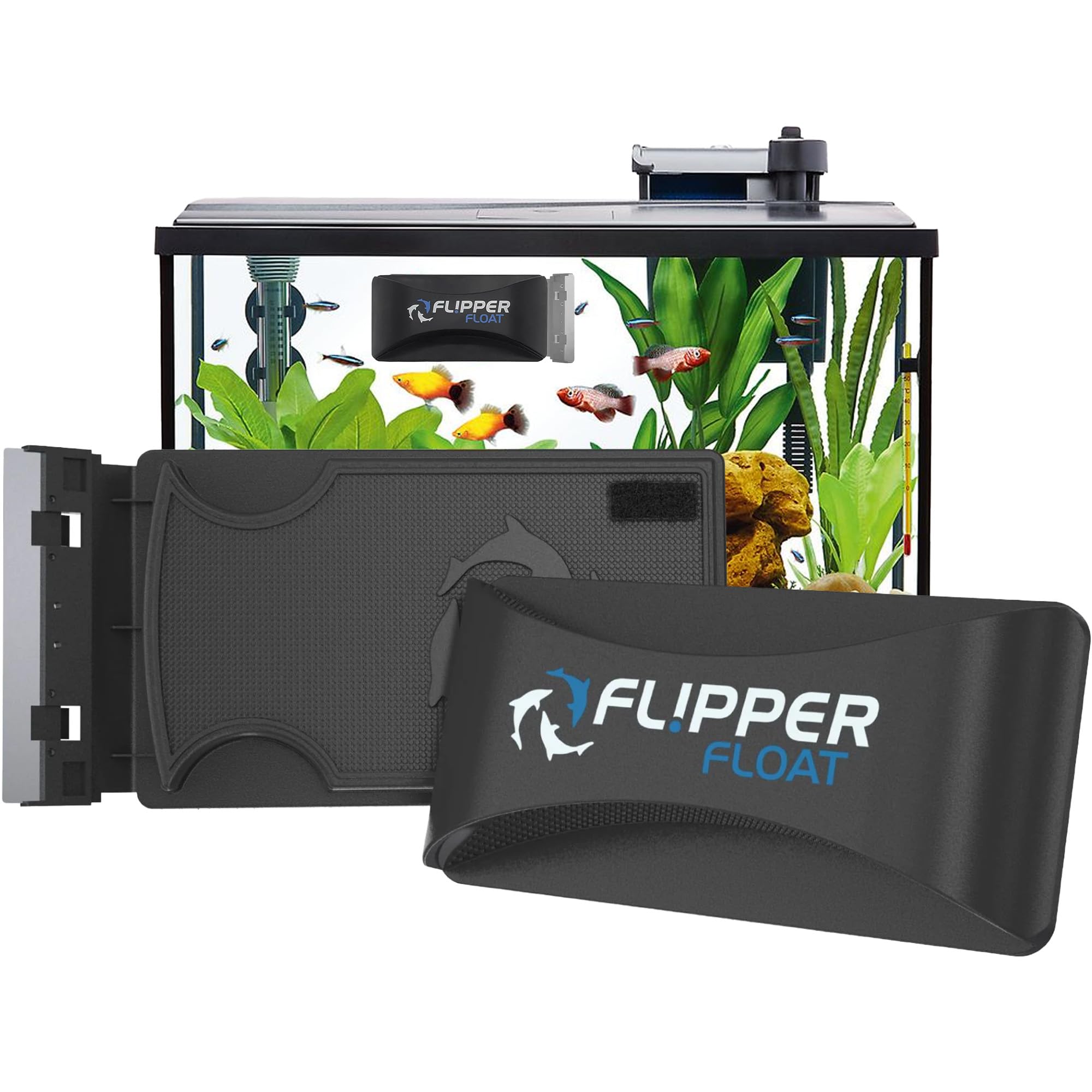 FLIPPER Float Standard outside view shows strong magnets for tank cleaning