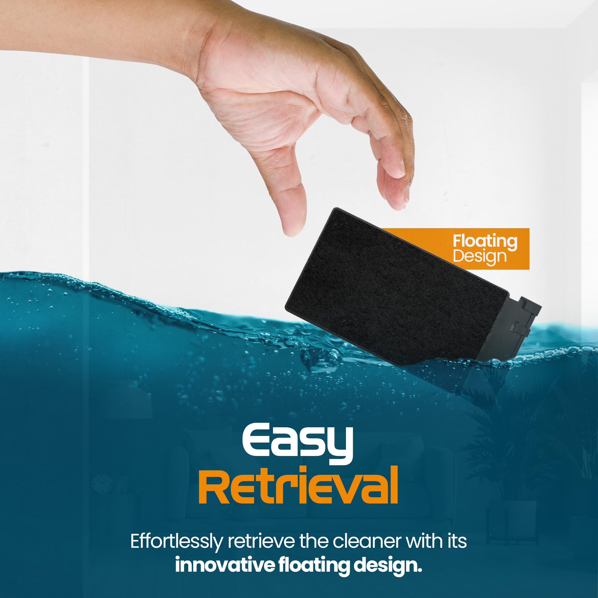 FLIPPER Max magnets enable gentle cleaning to reduce tank scratches on glass