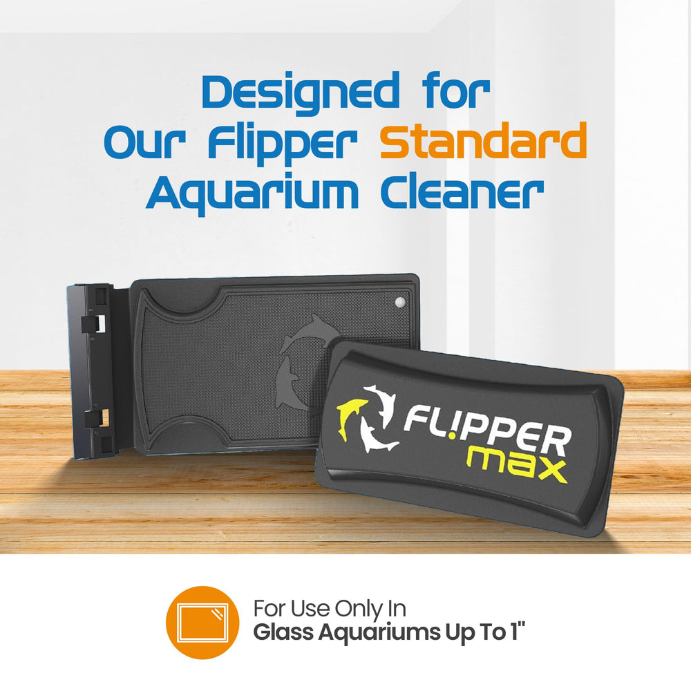 FL!PPER tank cleaning accessory in use reaching tight corners of the aquarium