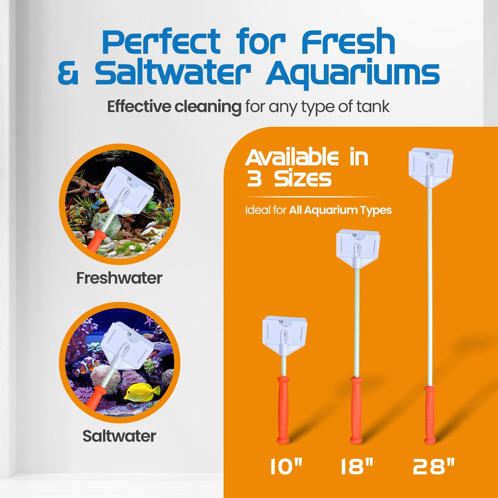 FLIPPER Platinum saltwater-freshwater-use highlights corrosion-resistant construction for longevity.