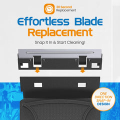 Flipper Standard blade pack 2 installation view highlights effortless snap-in blade replacement.