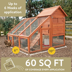 FLOCKLEADER Healthy Coop odor-control image showing fresh coop environment