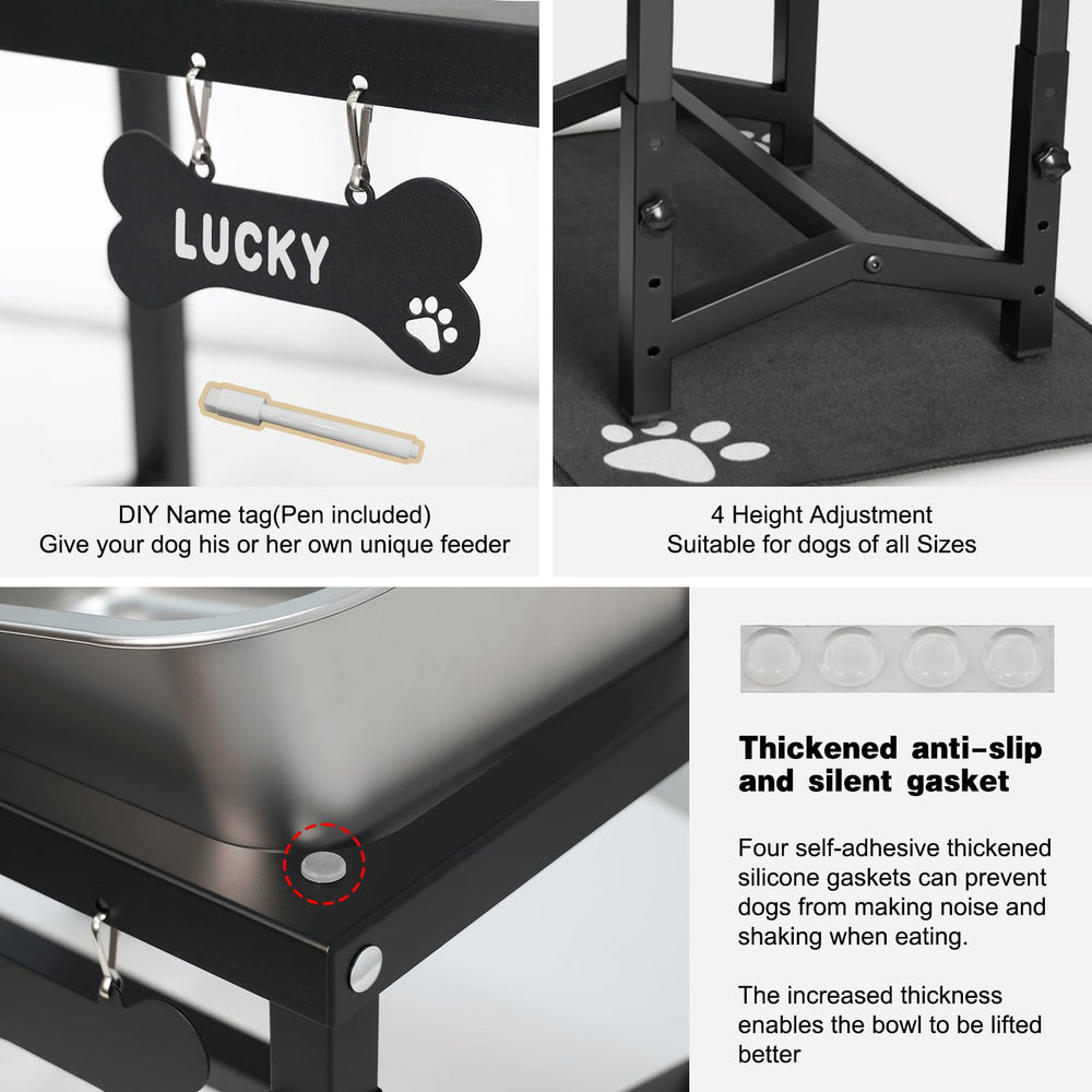 Flodomix tilting prevention stand stabilizes bowl on uneven floors