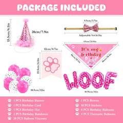 floofelove girl-dog-bandana close-up showcasing stylish party outfit