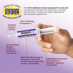Pet Health Solutions FloraCare G.I. paste featuring cat-friendly use for smoother digestion.