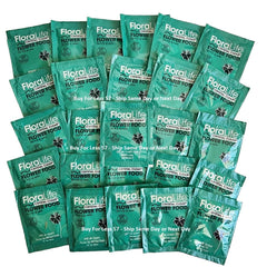 Floral Supply cut flower food crystal-clear packets for longer-lasting blooms