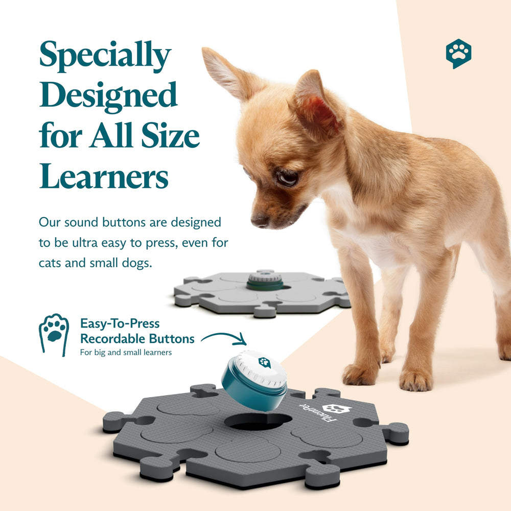 FluentPet Speak Up! upward-facing sound feature promotes clear responses.