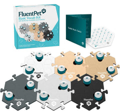 FluentPet Speak Up kit front view shows ready-to-use vocabulary for clear dog and cat communication.