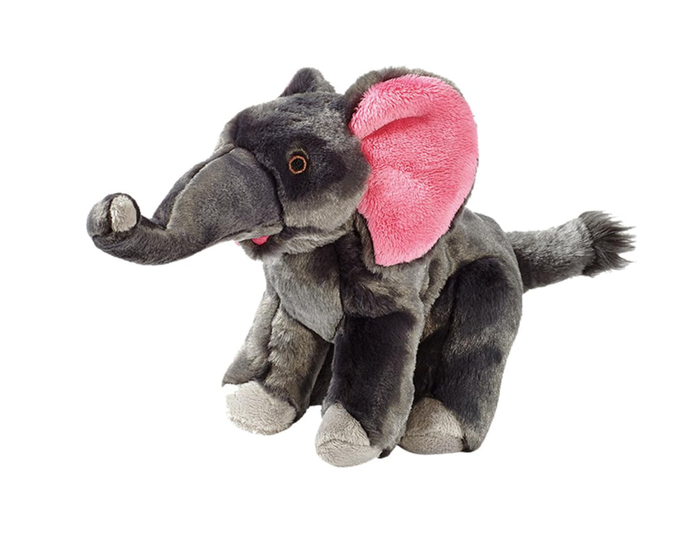 Fluff & Tuff Edsel Elephant eyes closeup showing safe embroidery and durable stitching