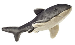 Fluff & Tuff Mac the Shark side view durable stitching for long lasting play