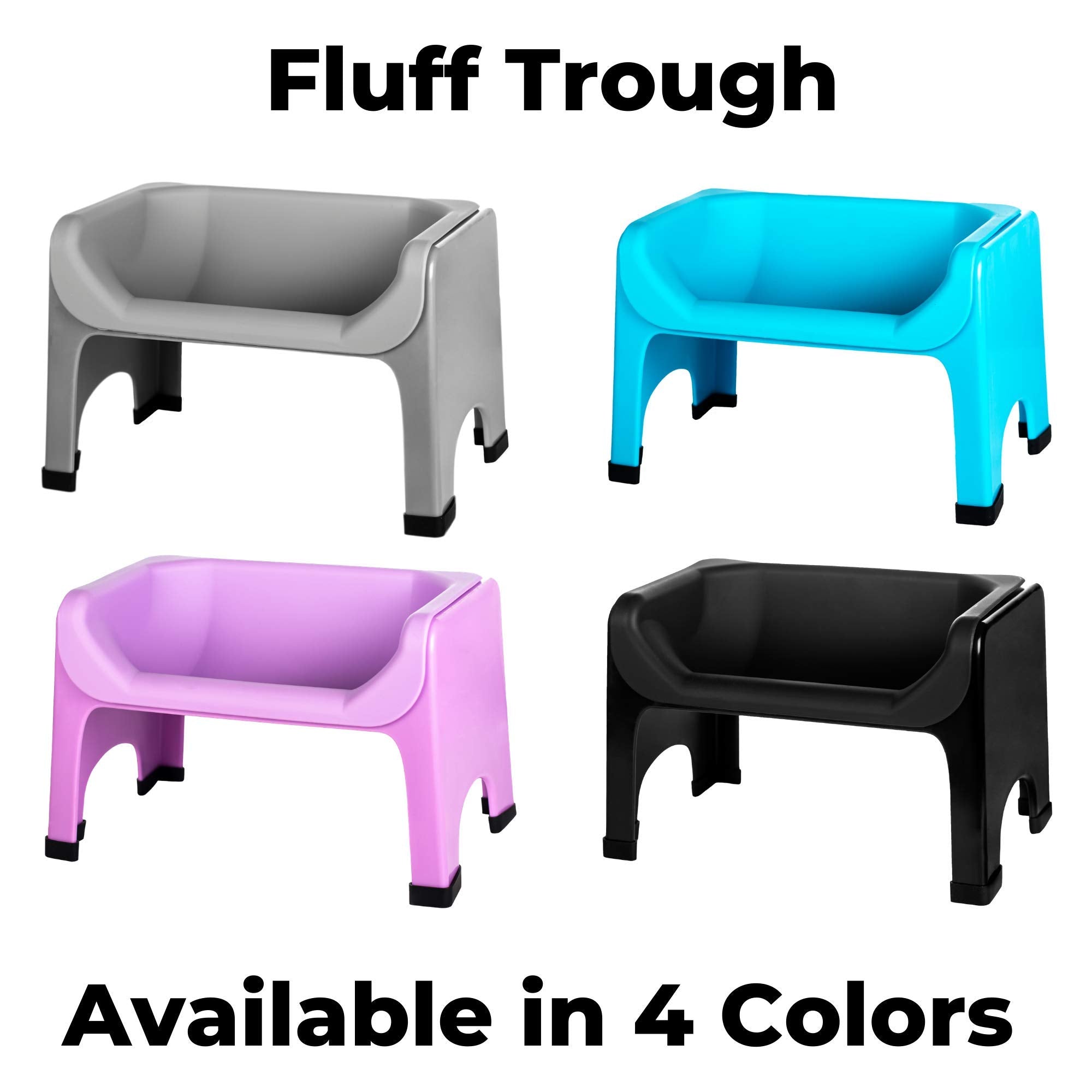 Fluff Trough height-7-5-in elevated-dining posture emphasis