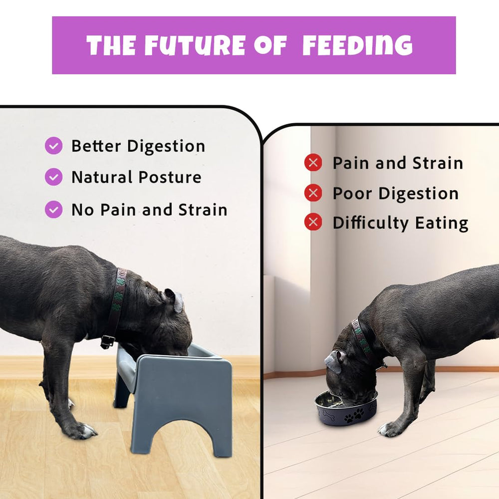 Fluff Trough two cup capacity ideal for moderate meals.