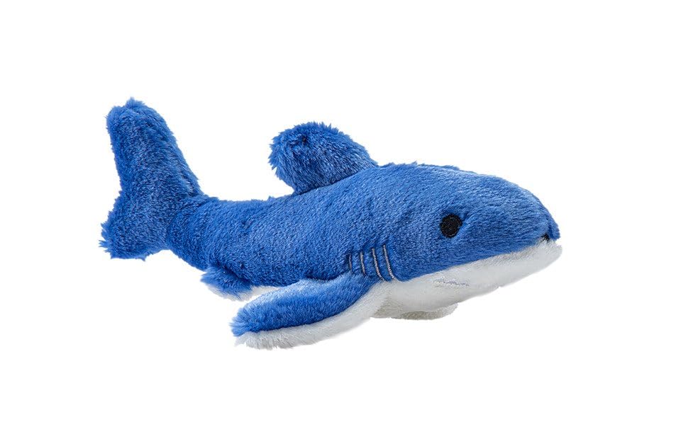 Fluff & Tuff Baby Bruce Shark plush toy, front view, ultra-plush fabric for cozy small-dog play.