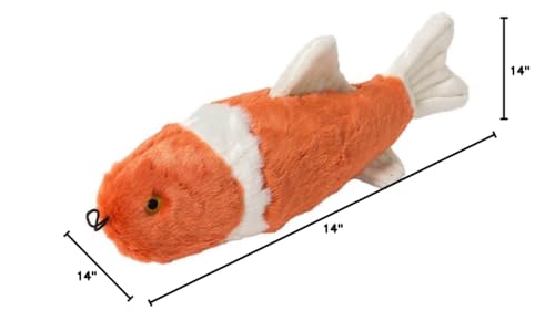 Fluff & Tuff Finn Koi concealed double-stitched seams enhance durability during games.