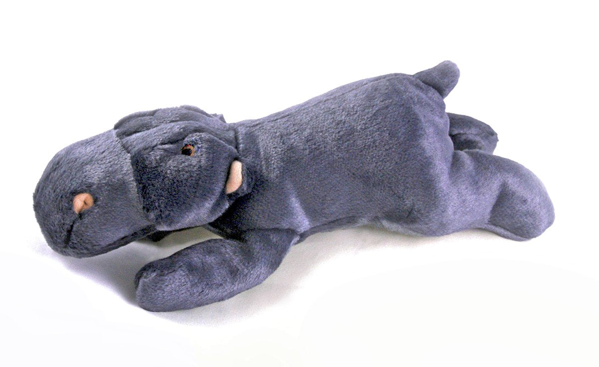 Fluff & Tuff Helga the Hippo front view: ultra-plush texture supports comfy, durable play.
