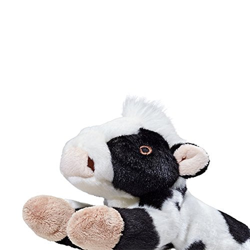 Fluff & Tuff Marge the Cow cozy coat detail highlights ultra-plush exterior.