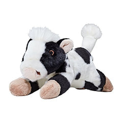 Fluff & Tuff Marge the Cow front view shows plush fabric ideal for gentle play.