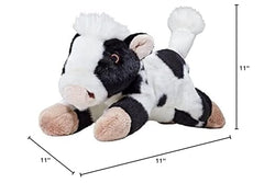 Fluff & Tuff Marge the Cow tuffweb inside reveals durable liner for lasting cuddly fun.