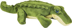 Fluff & Tuff Savannah Baby Gator with embroidered eyes for safe play.