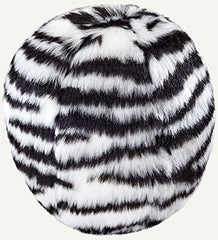 Fluff & Tuff Zebra Ball plush dog toy for interactive play and long-lasting durability
