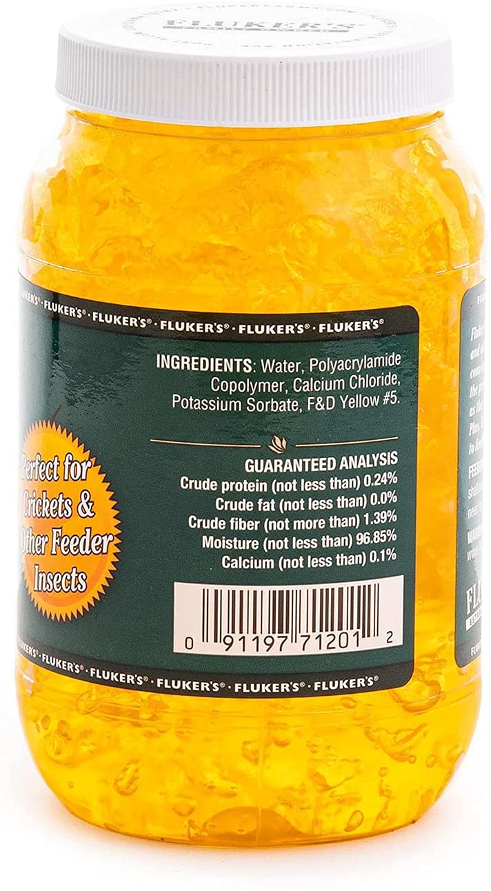 Fluker's Cricket Quencher gel close-up shows cleaner, consistent hydration for feeder insects
