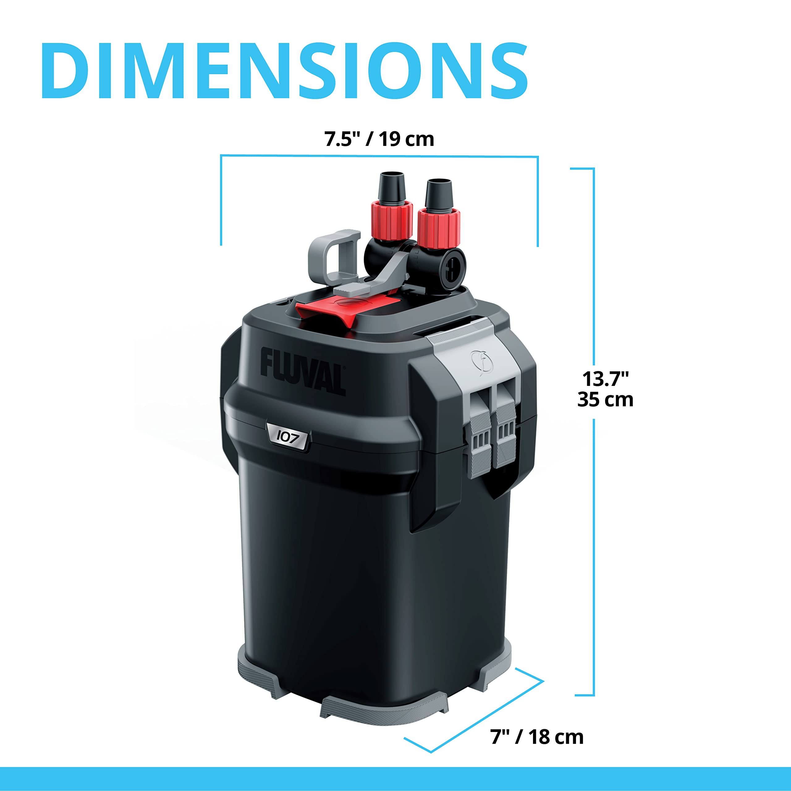 Fluval 107 authentic media included image signals ready setup for healthier water.