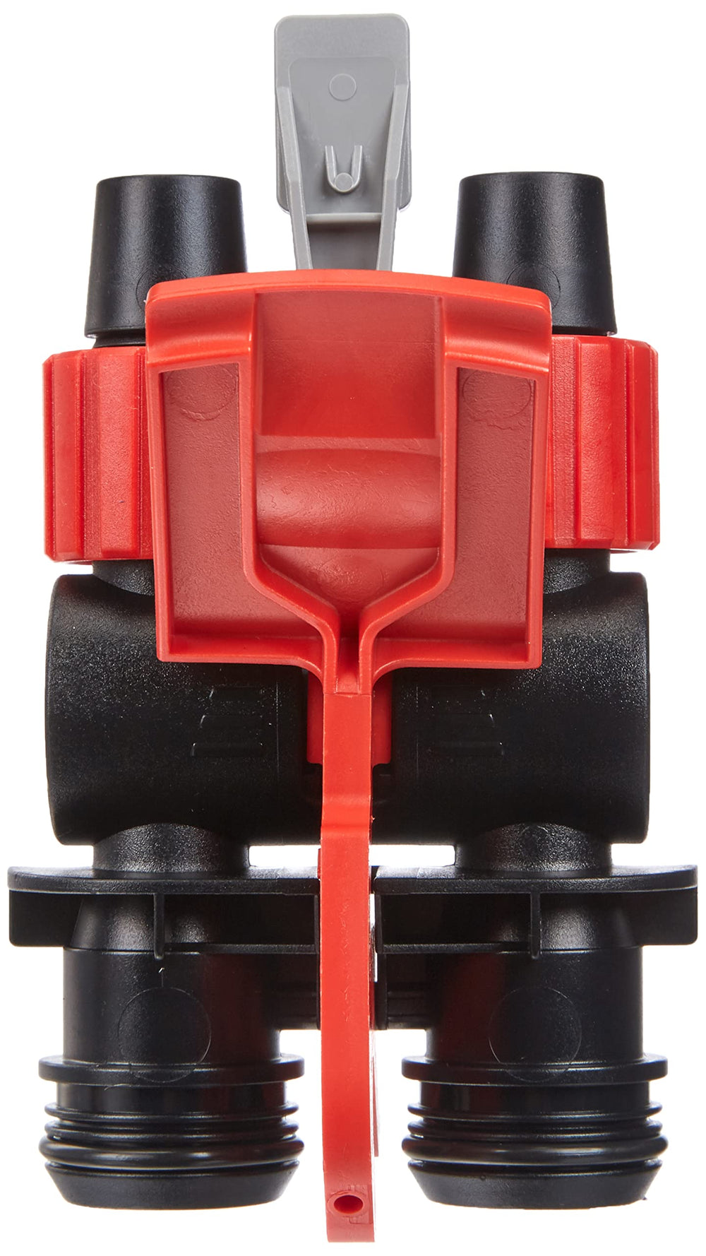 Fluval AquaStop Valve installation visual, showing easy swap for compatible Fluval 106/206/306/406 filters.