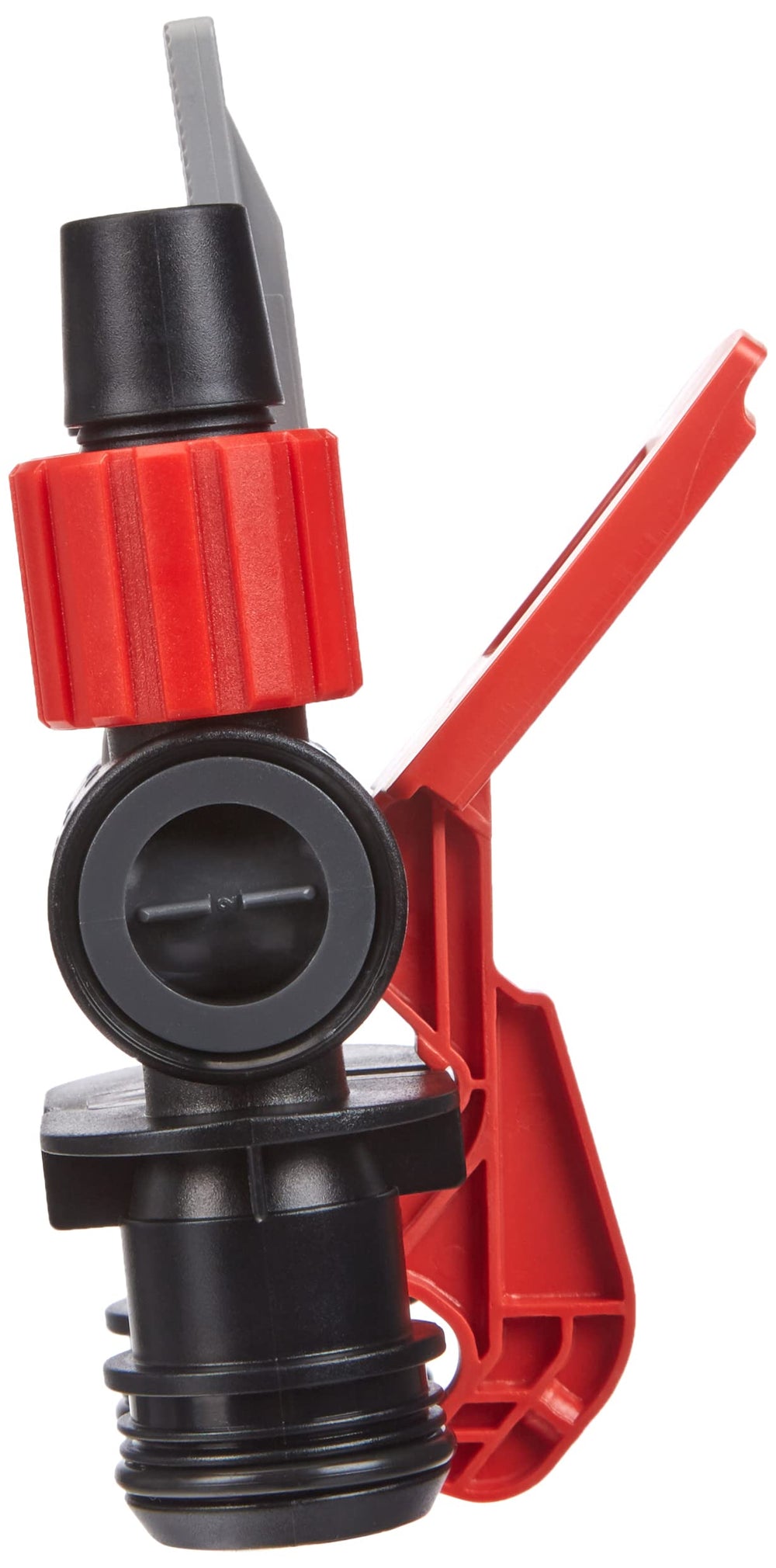 Fluval AquaStop Valve packaging close-up, compact 10x10x10 dimensions for space-conscious setups.