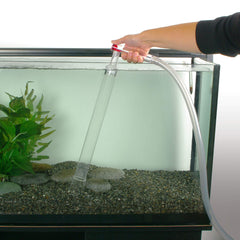 Fluval A370 gravel cleaner kit black storage and compact design.