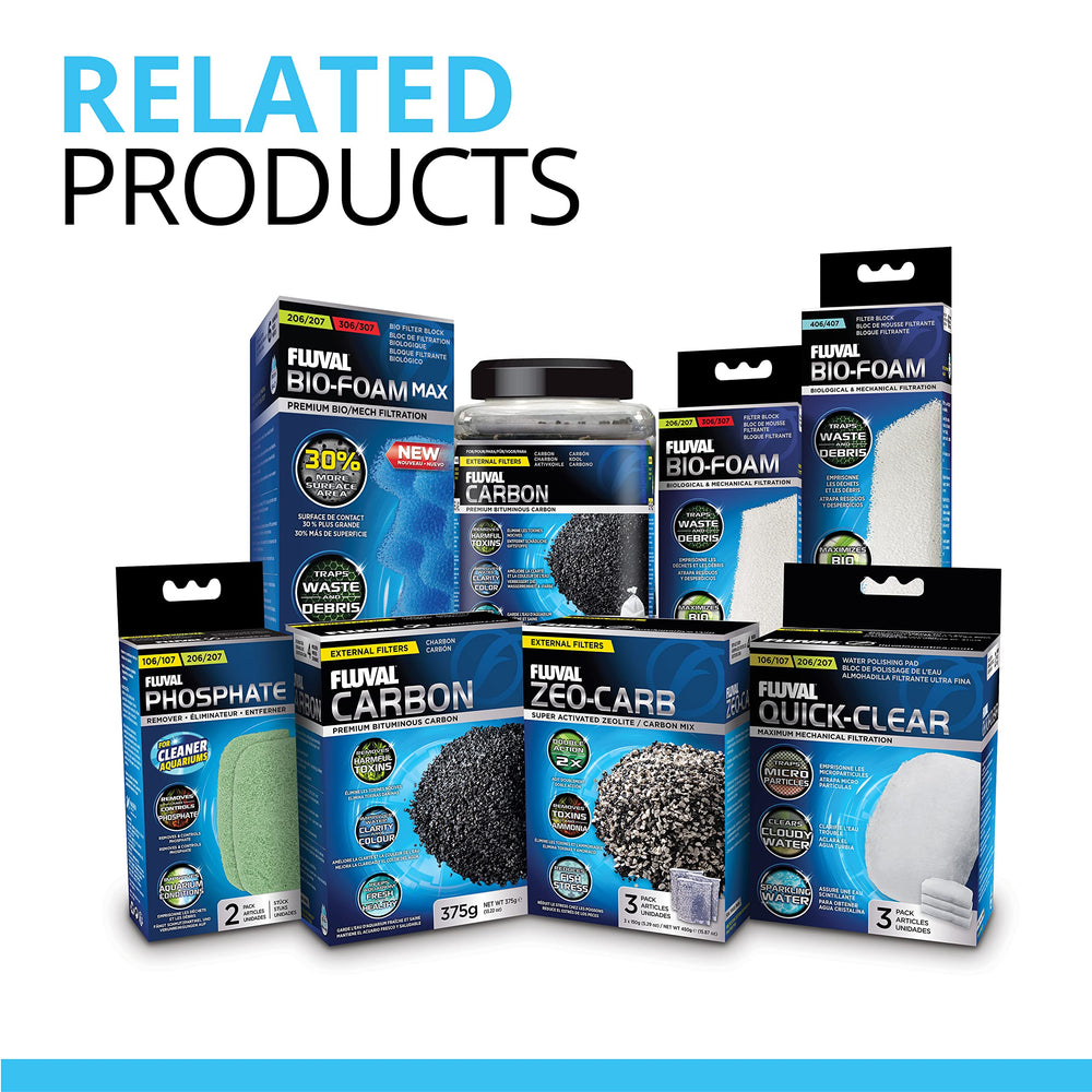 Fluval ammonia remover pad in saltwater setup aids debris filtration.