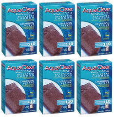 Fluval Aquaclear 110 activated carbon insert 6-pack for clear water and odor control