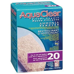  Fluval AquaClear 20 ammonia remover insert in side view, aiding ammonia control in crowded tanks.