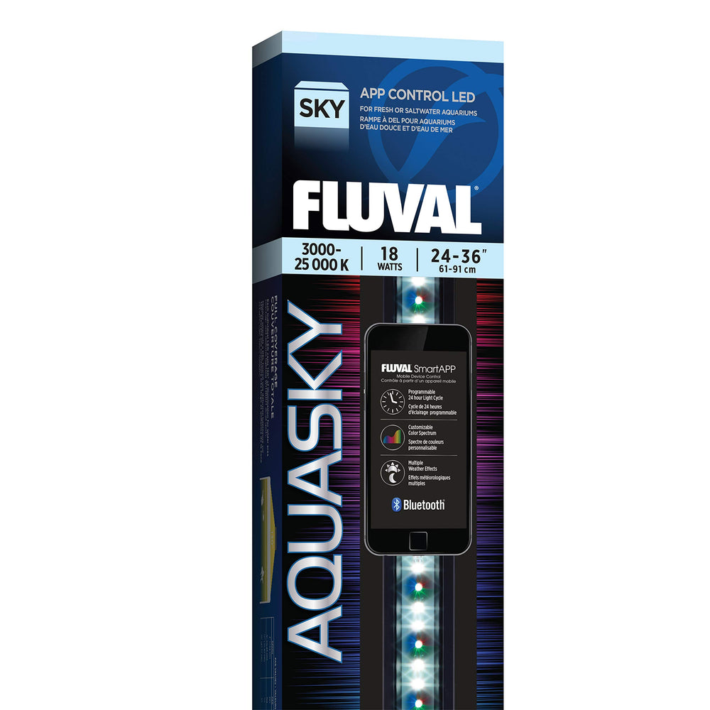 Fluval Aquasky 2.0 LED panel with RGB and white spectrum for vibrant color