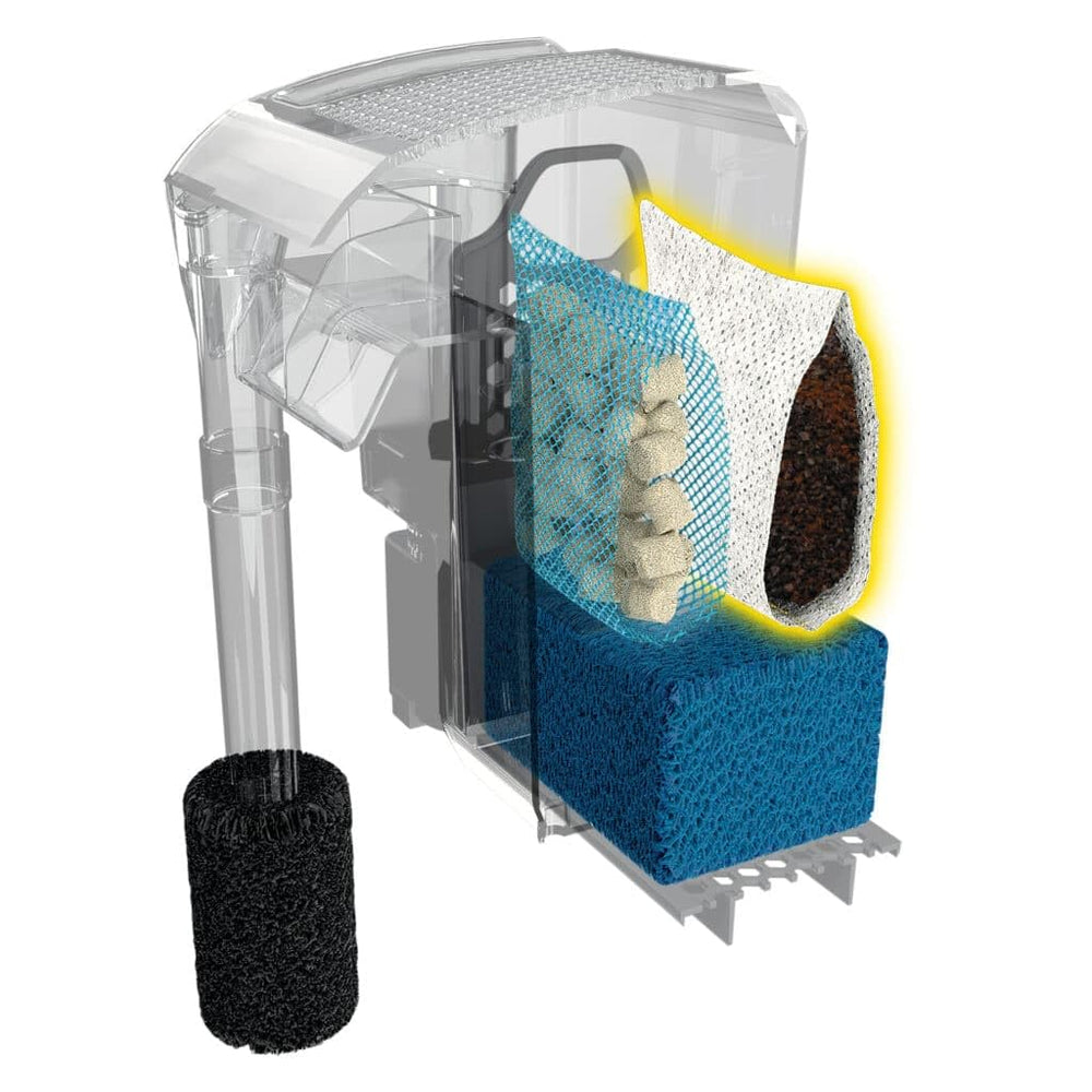 Fluval BIOMAX installed in a tank delivering improved water clarity