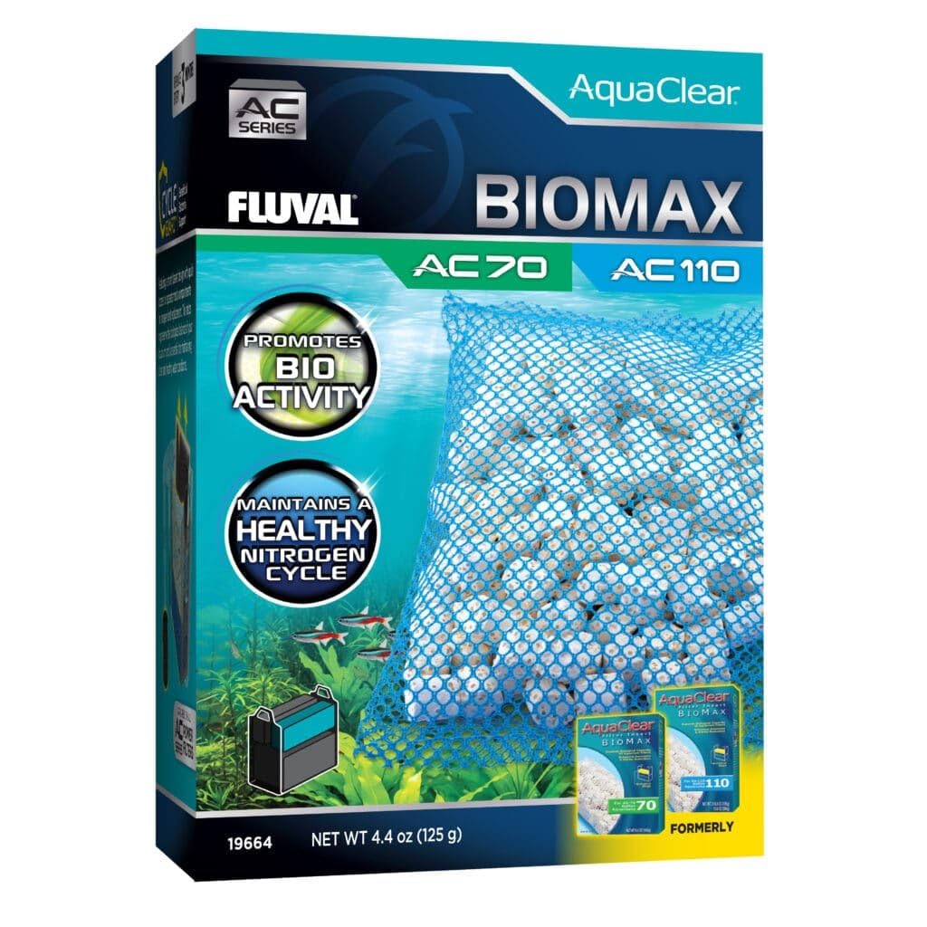 Fluval BIOMAX nodes close-up highlighting porous surface for strong filtration.