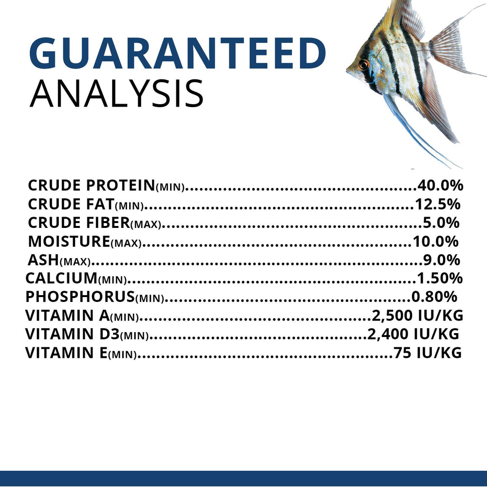 Fluval Bug Bites omega-3-rich-protein closeup emphasizes skin and color benefits.
